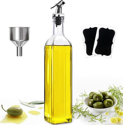 Glass Oil Bottle for Kitchen (500ml)