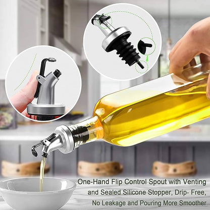 Glass Oil Bottle for Kitchen (500ml)