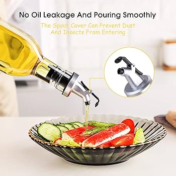 Glass Oil Bottle for Kitchen (500ml)